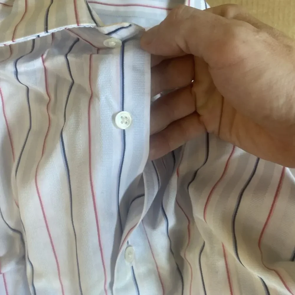 VTG Banana Republic Long Sleeve Striped Button Down Shirt Men’s Size Large